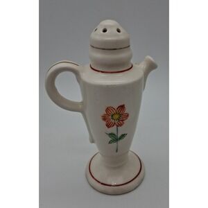 Vintage Ceramic Salt Pepper Shaker Teapot Floral Japan Small Pitcher Hand Paint